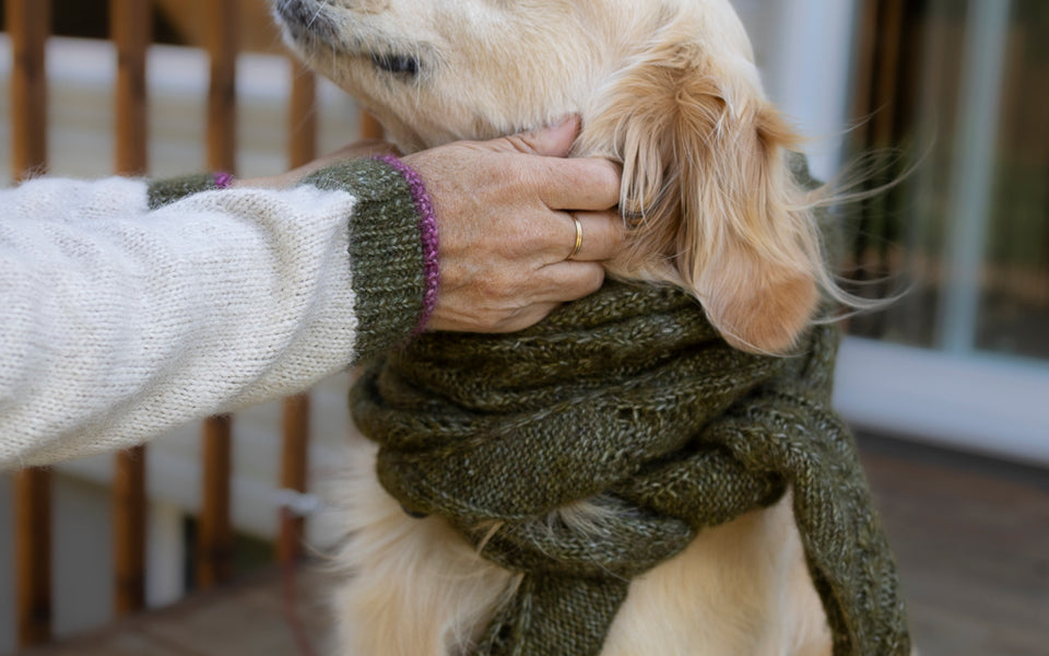 Kit de tricot - Hiedra Shawl par Esti Juango