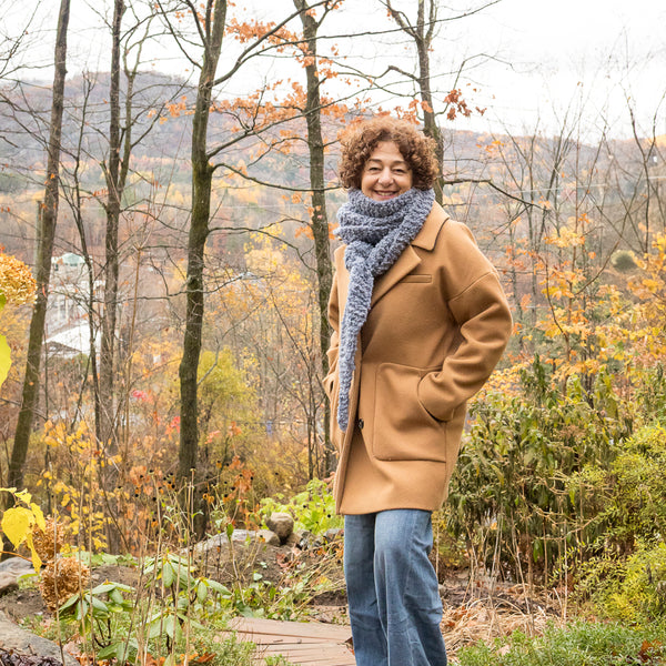 Kit de tricot - Foulard Warm + Fuzzy Kerchief par Purl Soho