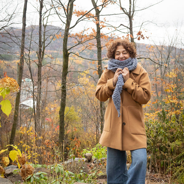 Kit de tricot - Foulard Warm + Fuzzy Kerchief par Purl Soho