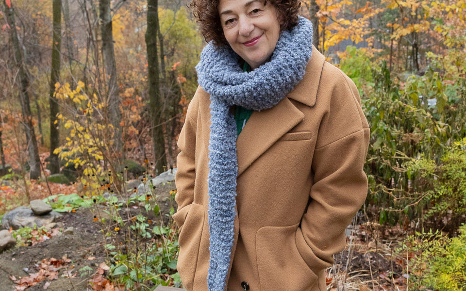 Kit de tricot - Foulard Warm + Fuzzy Kerchief par Purl Soho