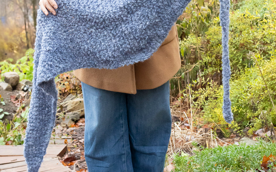 Kit de tricot - Foulard Warm + Fuzzy Kerchief par Purl Soho