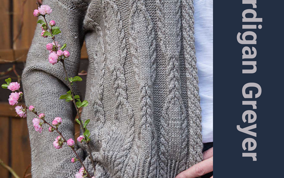 Kit de tricot - Cardigan Greyer par Hanna Maciejewska