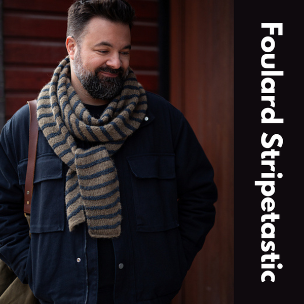 Yarn bundle - Stripetastic Scarf by Maxim Cyr