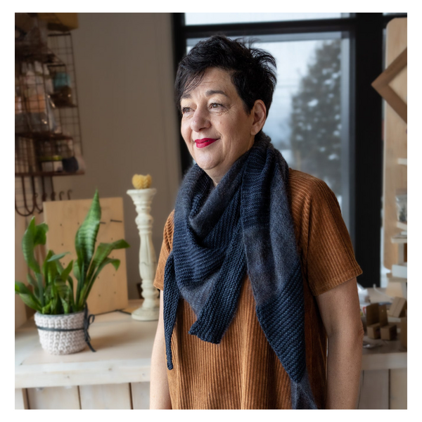 Kit de Tricot - Châle Marguarita de Fibre Carpe Diem