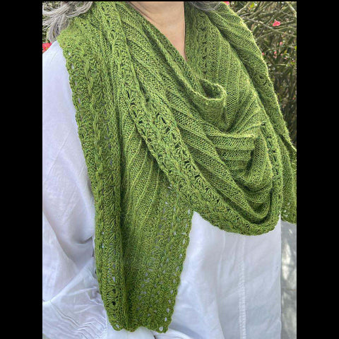 Kit de tricot-crochet - Pas à Pas Châle Vertlaine par Bo & moi