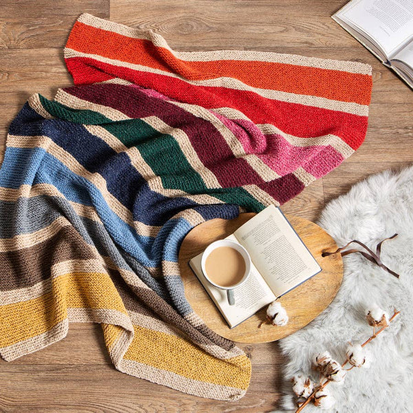 Kit de tricot - Couverture Rainbow par Wool Couture Company