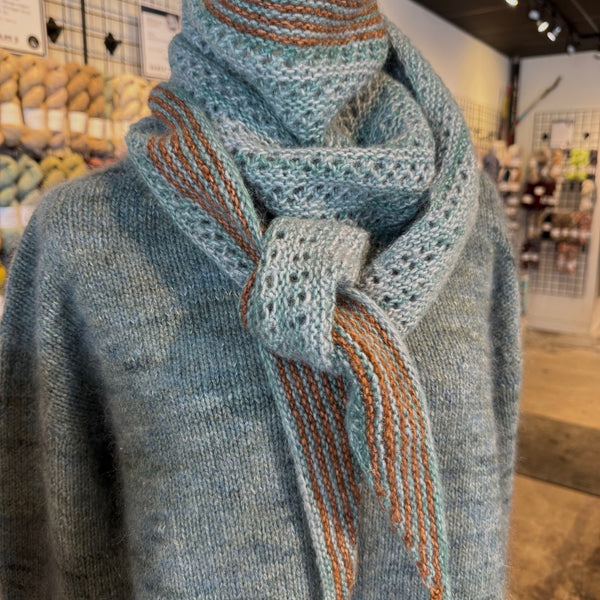 Kit de tricot - Châle Elsie par Lucie Paquet