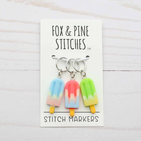 Popsicle stitch markers by Fox & Pine