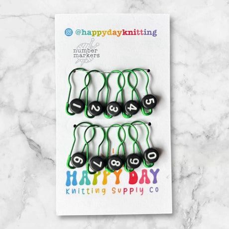 Ensemble de 10 marqueurs ampoule numérotée par Happy Day Knitting