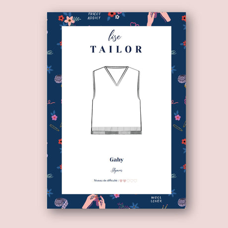 Patron de tricot - Slipover Gaby par Lise Tailor