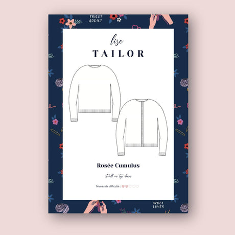 Patron de tricot - Pull ou Gilet Rosée Cumulus par Lise Tailor