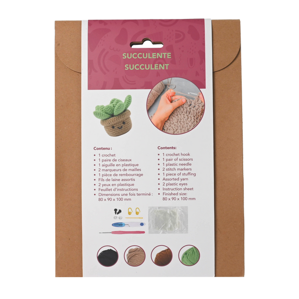 Kit de crochet - Amigurumi SUCCULENTE