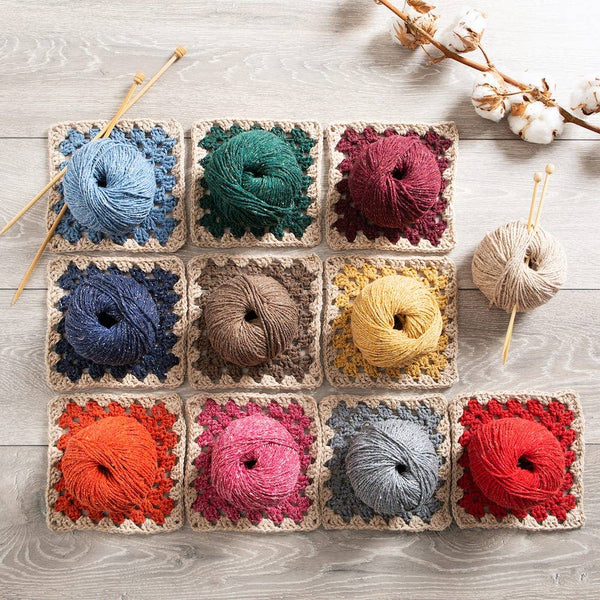 Kit de tricot - Couverture Rainbow par Wool Couture Company