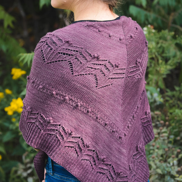 Kit de tricot - Châle Fleuron par Gabrielle Vézina