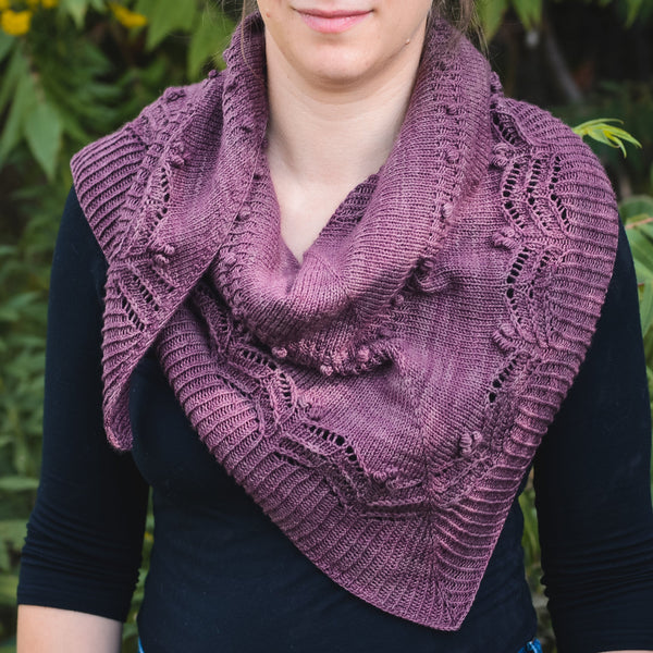 Kit de tricot - Châle Fleuron par Gabrielle Vézina