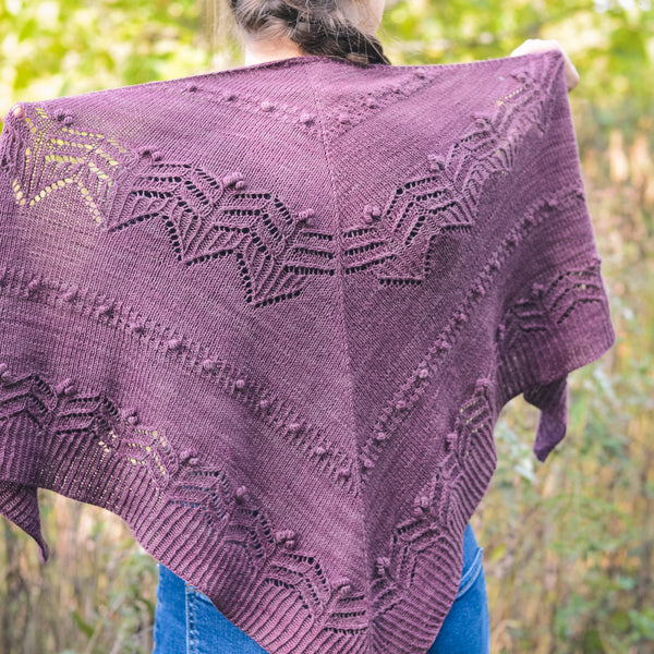 Kit de tricot - Châle Fleuron par Gabrielle Vézina