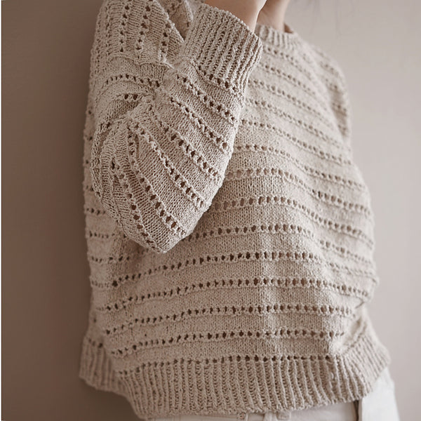 Kit de tricot - Chandail Ingrid summer par Gregoria Fibers