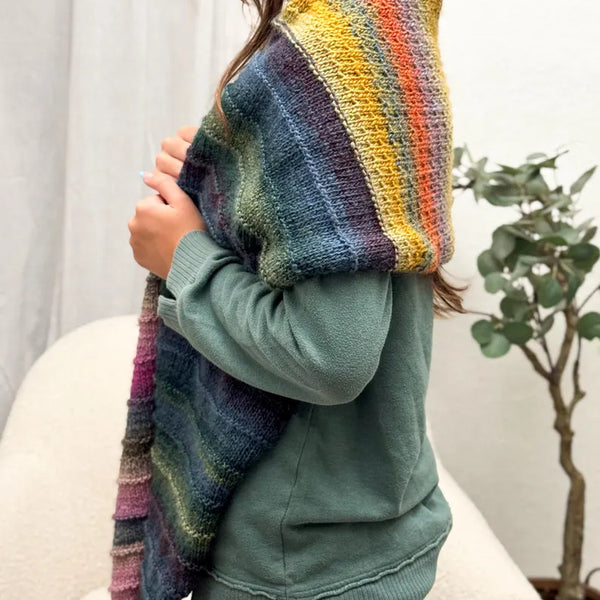 Kit de tricot - Châle Waverly par Whistle and Wool