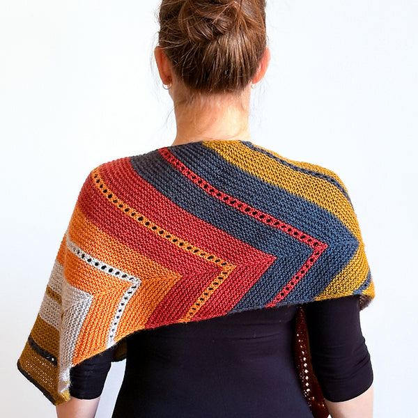 Kit de tricot - The Laneway Shawl par Gabrielle Vézina