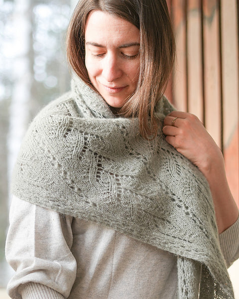 Kit de tricot - Châle Loulou Lace par Gabielle Vézina