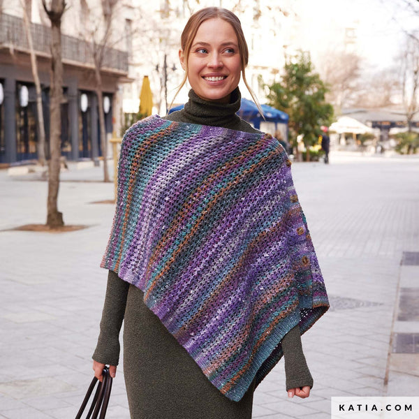 Yarn bundle - Asymmetrical Poncho by Katia Concept