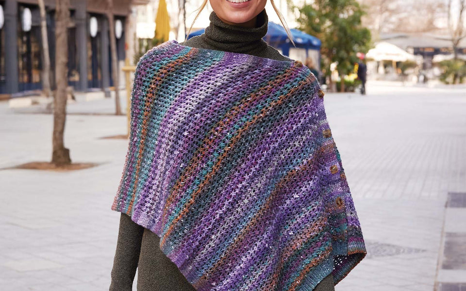 Kit de tricot - Poncho par Katia Concept
