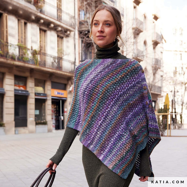 Yarn bundle - Asymmetrical Poncho by Katia Concept
