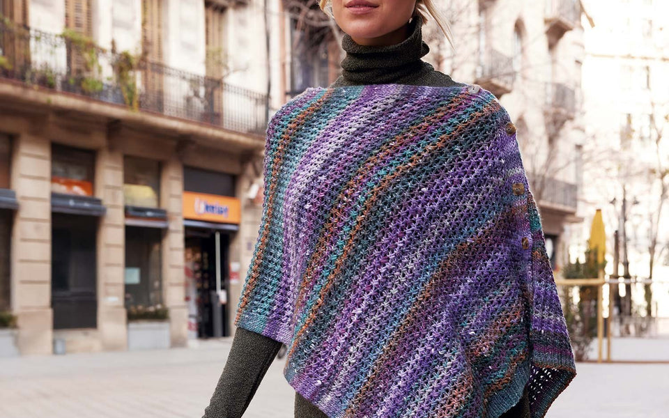 Kit de tricot - Poncho par Katia Concept