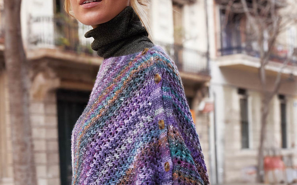 Kit de tricot - Poncho par Katia Concept