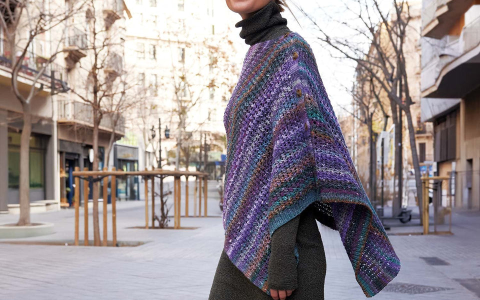 Kit de tricot - Poncho par Katia Concept