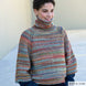Pull col roulé Cotton-Merino Rainbow par Katia