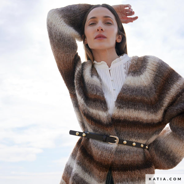 Yarn bundle- Long Cardigan in Piuma by Katia