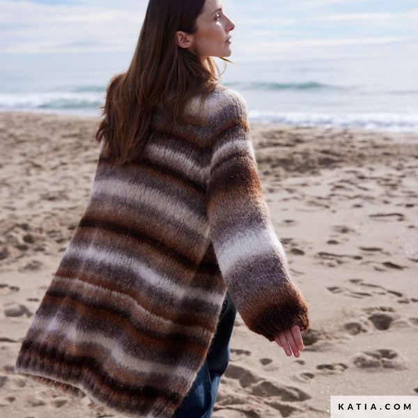 Yarn bundle- Long Cardigan in Piuma by Katia