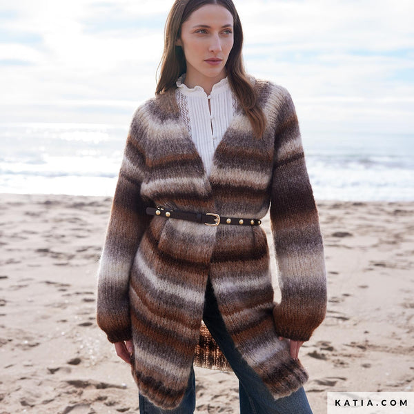 Yarn bundle- Long Cardigan in Piuma by Katia