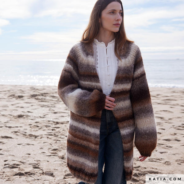 Yarn bundle- Long Cardigan in Piuma by Katia