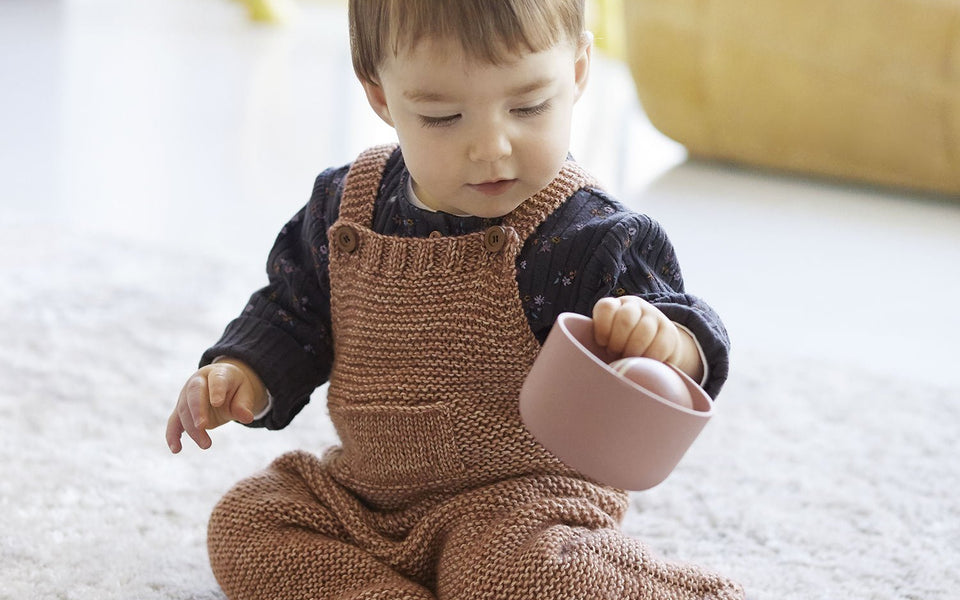Kit de tricot - Salopette pour bébé en Cotton-Merino Fine par Katia Concept