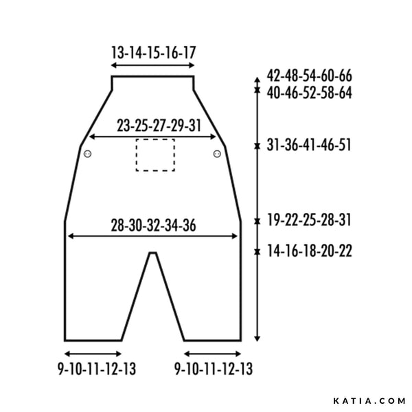 Yarn bundle - Baby romper in Cotton-Merino Fine by Katia Concept