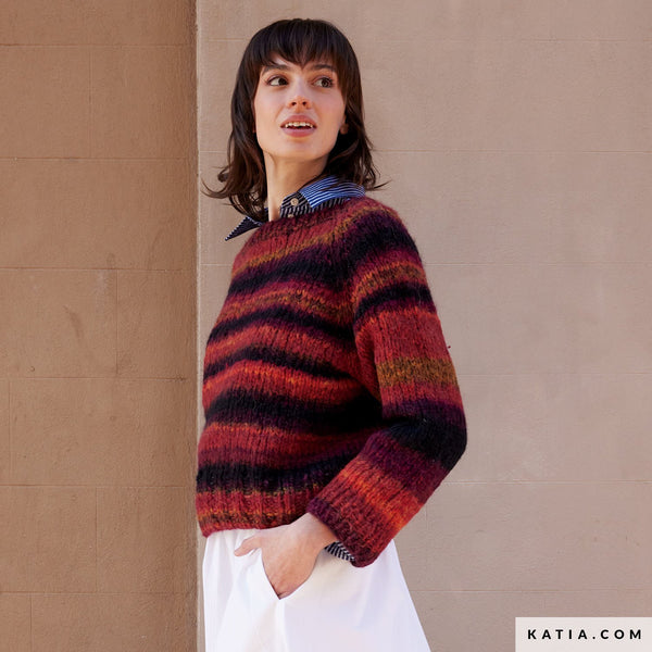 Pull basique en Bohemian par Katia Concept