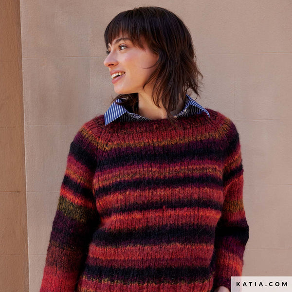 Pull basique en Bohemian par Katia Concept