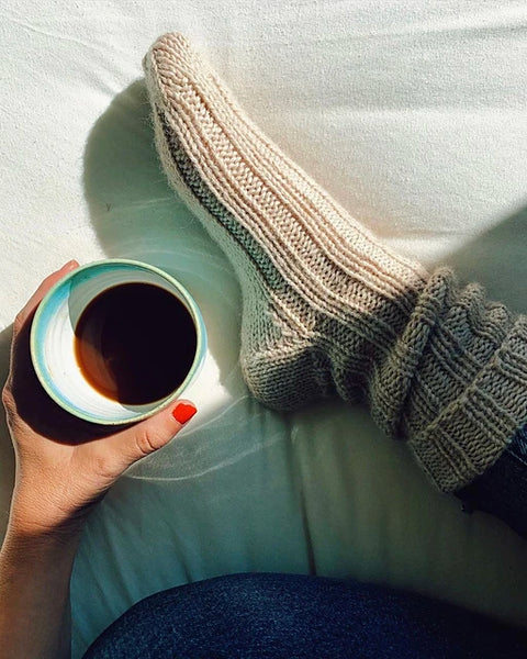 Kit de tricot - Chausettes Sunday socks par PetiteKnit