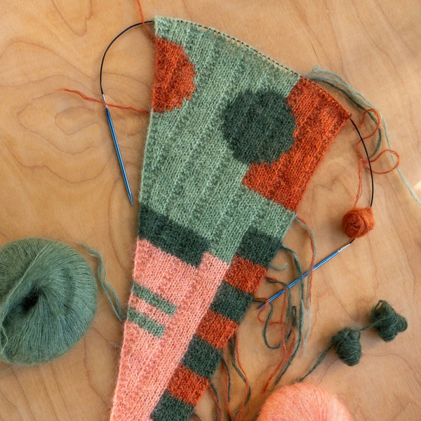 Kit de tricot - Rust & Rhythm Bandana par Anna Husemann