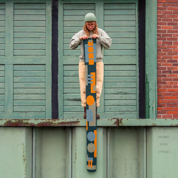 Kit de tricot - Foulard Rust & Rhythm par Anna Husemann