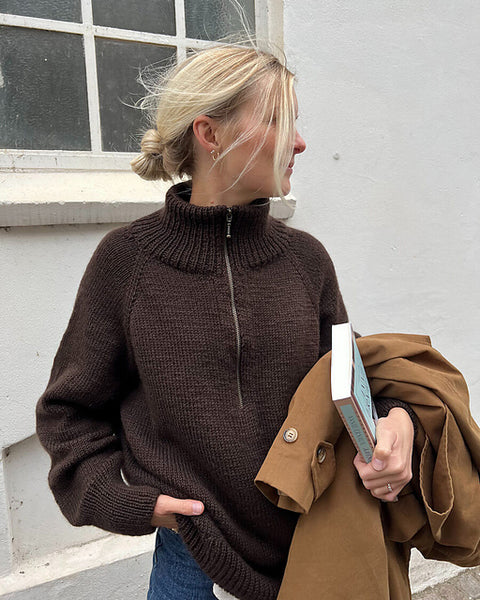 Kit de tricot - Kal d'automne Zipper Sweater Light par PetiteKnit