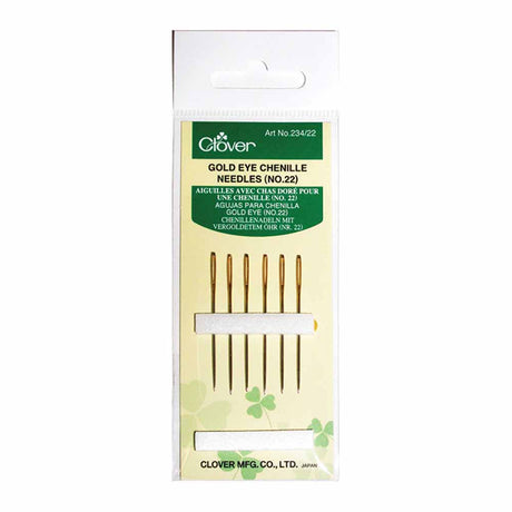 Gold Eye Chenille Needles No. 22 by Clover