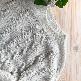 Poinsettia Pullover Nueva Yarn Kit by Marie-Christine Levesque
