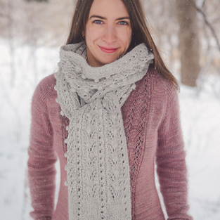 Kits de tricot - Winter Wheat Scarf par Gabrielle Vézina