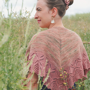 Kit de tricot - Soft Breeze Shawl par Gabrielle Vézina
