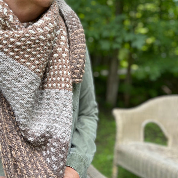 Yarn bundle - Nightshift shawl by Andrea Mowry