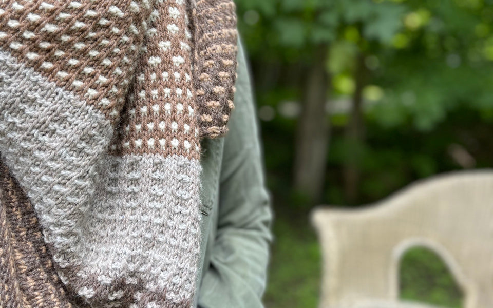 Kit de tricot châle Nightshift par Andrea Mowry