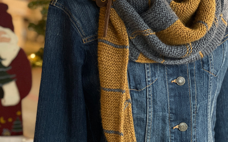 Kit de Tricot - Châle FIELD par Maxim Cyr